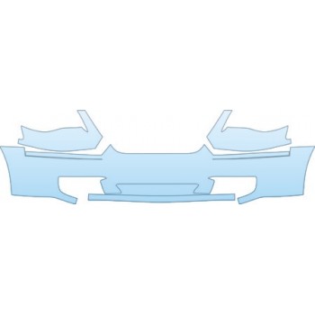 PAINT PROTECTION KIT - 2008 CHRYSLER TOWN &AMP; COUNTRY LX BUMPER(30 INCHES) KIT - PRECUT PPF CLEAR BRA WRAP