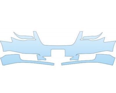 PAINT PROTECTION KIT - 2008 CHRYSLER TOWN &AMP; COUNTRY LX BUMPER WITH PLATE CUT OUT KIT - PRECUT PPF CLEAR BRA WRAP
