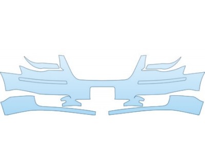 PAINT PROTECTION KIT - 2009 CHRYSLER TOWN &AMP; COUNTRY LIMITED BUMPER WITH PLATE CUT OUT(LIMITED) KIT - PRECUT PPF CLEAR BRA WRAP