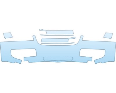 PAINT PROTECTION KIT - 2004 CHRYSLER 300 BASE MODEL BUMPER KIT - PRECUT PPF CLEAR BRA WRAP
