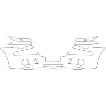 2010 CHRYSLER 300 LIMITED  Bumper With Plate Cut Out Kit