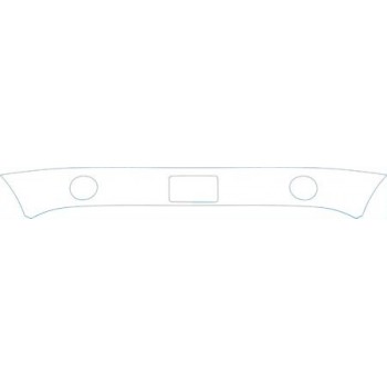 PAINT PROTECTION KIT - 2007 CHRYSLER ASPEN LIMITED LOWER BUMPER (PLATE CUT OUT) KIT - PRECUT PPF CLEAR BRA WRAP