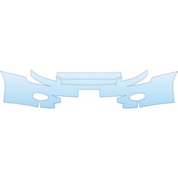 PAINT PROTECTION KIT - 2007 CHEVROLET MONTE CARLO BASE BUMPER (WITH PLATE CUT OUT) KIT - PRECUT PPF CLEAR BRA WRAP