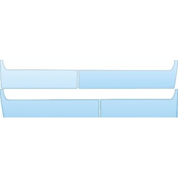 PAINT PROTECTION KIT - 2006 CHEVROLET SILVERADO 1500 CREW CAB DOORS (WITH MOLDINGS) KIT - PRECUT PPF CLEAR BRA WRAP