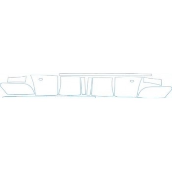 PAINT PROTECTION KIT - 2006 CHEVROLET SILVERADO 1500 CREW CAB LONG BED DUALLY ROCKERS KIT - PRECUT PPF CLEAR BRA WRAP