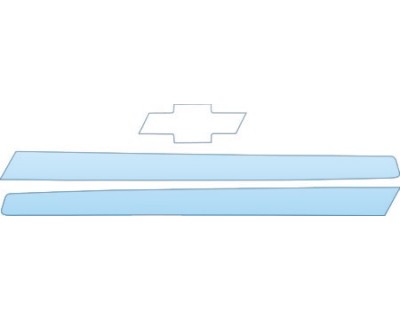 PAINT PROTECTION KIT - 2003 CHEVROLET SUBURBAN BASE MODEL GRILLE KIT - PRECUT PPF CLEAR BRA WRAP