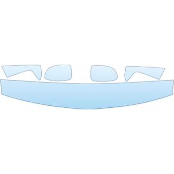2003 CHEVROLET SUBURBAN BASE MODEL  Hood Fender Mirror Kit - PRECUT PPF CLEAR BRA WRAP