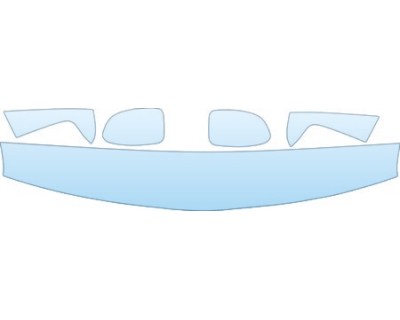 2003 CHEVROLET SUBURBAN BASE MODEL  Hood Fender Mirror Kit - PRECUT PPF CLEAR BRA WRAP