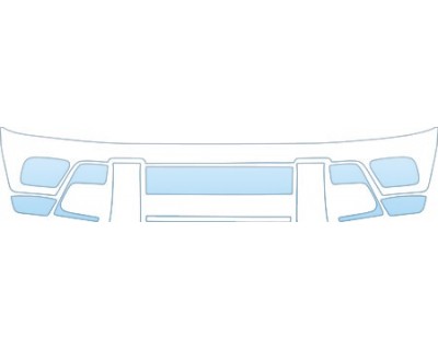 PAINT PROTECTION KIT - 2002 CHEVROLET TRAILBLAZER BASE MODEL BUMPER KIT - PRECUT PPF CLEAR BRA WRAP