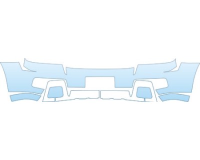PAINT PROTECTION KIT - 2007 CHEVROLET TRAILBLAZER BASE BUMPER (PLATE CUT OUT) KIT - PRECUT PPF CLEAR BRA WRAP