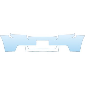 PAINT PROTECTION KIT - 2007 CHEVROLET TRAILBLAZER SS SS BUMPER WITH PLATE CUT OUT KIT - PRECUT PPF CLEAR BRA WRAP