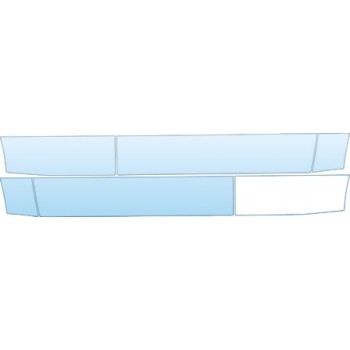 PAINT PROTECTION KIT - 2007 CHEVROLET TRAILBLAZER BASE DOORS KIT - PRECUT PPF CLEAR BRA WRAP