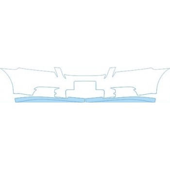 PAINT PROTECTION KIT - 2009 CHEVROLET AVEO SEDAN LS BUMPER WITH PLATE CUT OUT KIT - PRECUT PPF CLEAR BRA WRAP