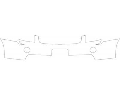 2009 CHEVROLET EQUINOX BASE  Bumper With Plate Cut Out Kit