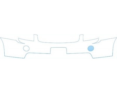 PAINT PROTECTION KIT - 2007 CHEVROLET EQUINOX BASE BUMPER WITH PLATE CUT OUT KIT - PRECUT PPF CLEAR BRA WRAP