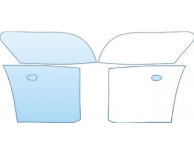 PAINT PROTECTION KIT - 2004 CHEVROLET SILVERADO 3500 REAR DUALLY FENDERS KIT - PRECUT PPF CLEAR BRA WRAP