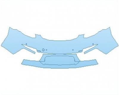 PAINT PROTECTION KIT - 2023 PORSCHE 718 BOXSTER BASE BUMPER WITH SENSORS - PRECUT PPF CLEAR BRA WRAP