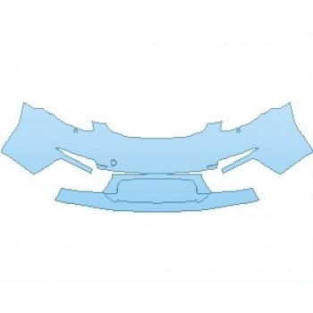 PAINT PROTECTION KIT - 2022 PORSCHE 718 BOXSTER S BUMPER WITH WASHERS - PRECUT PPF CLEAR BRA WRAP