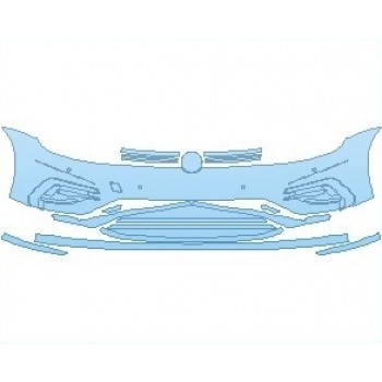 Precut PPF Kit – Clear Bra Paint Protection Film PAINT PROTECTION KIT - 2021 VOLKSWAGEN GOLF R HATCHBACK BUMPER WITH SENSORS - PRECUT PPF CLEAR BRA WRAP