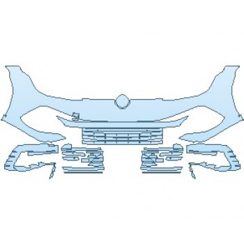 PAINT PROTECTION KIT - 2024 VOLKSWAGEN GOLF R HATCHBACK BUMPER - PRECUT PPF CLEAR BRA WRAP