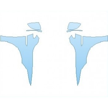 PAINT PROTECTION KIT - 2025 VOLKSWAGEN GOLF R HATCHBACK FULL FENDERS (NO WRAPPED EDGES) WITH GTI EMBLEM - PRECUT PPF CLEAR BRA WRAP