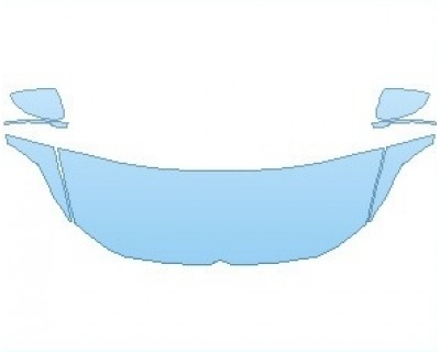 PAINT PROTECTION KIT - 2025 VOLKSWAGEN GOLF R HATCHBACK HOOD (NO WRAPPED EDGES) - PRECUT PPF CLEAR BRA WRAP