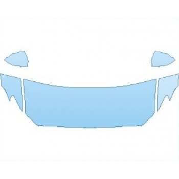 2025 VOLVO V60 MOMENTUM HOOD (NO WRAPPED EDGES) - PRECUT PPF CLEAR BRA WRAP