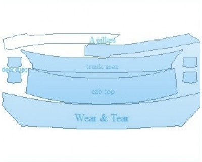 2025 VOLVO V60 MOMENTUM COMMON WEAR AREA KIT - PRECUT PPF CLEAR BRA WRAP