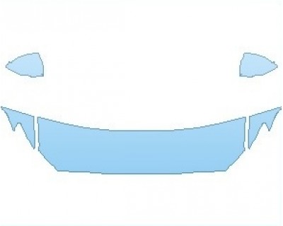 2025 VOLVO V60 MOMENTUM HOOD 18 INCH (WRAPPED EDGES) - PRECUT PPF CLEAR BRA WRAP
