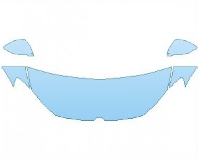 PAINT PROTECTION KIT - 2021 VOLKSWAGEN GOLF GTI AUTOBAHN HOOD (WRAPPED EDGES) - PRECUT PPF CLEAR BRA WRAP