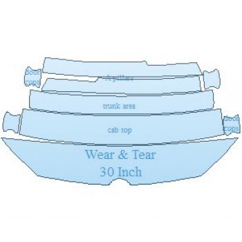 PAINT PROTECTION KIT - 2021 VOLKSWAGEN GOLF GTI AUTOBAHN COMMON WEAR AREA KIT - PRECUT PPF CLEAR BRA WRAP