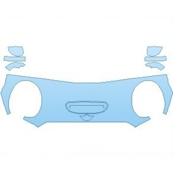 PAINT PROTECTION KIT - 2021 MINI HARDTOP JOHN COOPER WORKS GP HOOD (NO WRAPPED EDGES) - PRECUT PPF CLEAR BRA WRAP