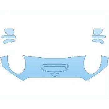 PAINT PROTECTION KIT - 2021 MINI HARDTOP JOHN COOPER WORKS GP HOOD 18 INCH (NO WRAPPED EDGES) - PRECUT PPF CLEAR BRA WRAP