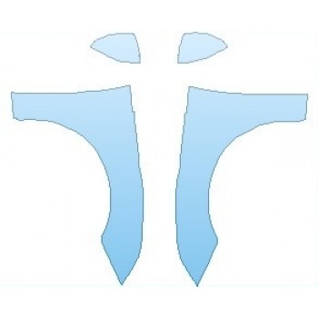 PAINT PROTECTION KIT - 2018 AUDI TT RS COUPE FULL FENDER (WRAPPED EDGES) - PRECUT PPF CLEAR BRA WRAP