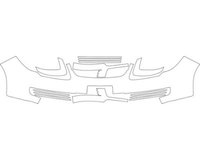 2010 CHEVROLET COBALT LS  Bumper With Plate Cut Out Kit