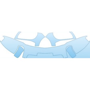 PAINT PROTECTION KIT - 2006 CHEVROLET HHR LS UPPER BUMPER (WITH PLATE CUT OUT) KIT - PRECUT PPF CLEAR BRA WRAP