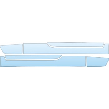 PAINT PROTECTION KIT - 2005 ACURA NSX SHORT ROCKERS - PRECUT PPF CLEAR BRA WRAP