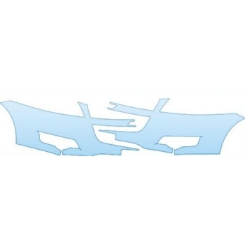 PAINT PROTECTION KIT - 2010 CHEVROLET TRAVERSE LS  BUMPER(PLATE CUT-OUT) KIT - PRECUT PPF CLEAR BRA WRAP