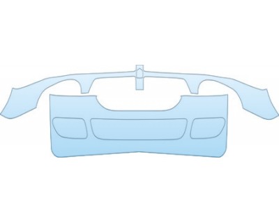 PAINT PROTECTION KIT - 2004 DODGE NEON BASE MODEL BUMPER KIT - PRECUT PPF CLEAR BRA WRAP