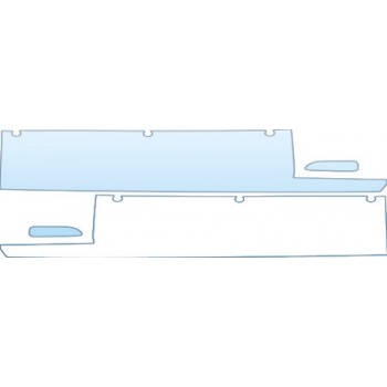 PAINT PROTECTION KIT - 2009 DODGE VIPER BASE DOOR SILLS AND DOOR CUPS KIT - PRECUT PPF CLEAR BRA WRAP