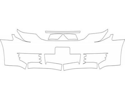 2008 DODGE GRAND CARAVAN SE  Bumper With Plate Cut Out Kit