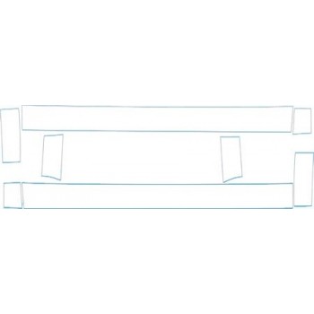 PAINT PROTECTION KIT - 2008 CHRYSLER TOWN &AMP; COUNTRY LX ROCKERS KIT - PRECUT PPF CLEAR BRA WRAP