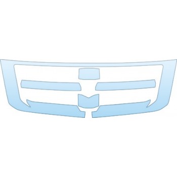 PAINT PROTECTION KIT - 2010 DODGE DAKOTA TRX CREW GRILLE KIT - PRECUT PPF CLEAR BRA WRAP