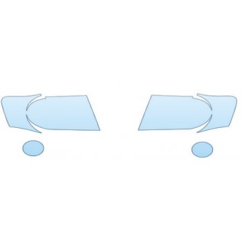 2008 DODGE DURANGO LIMITED  Headlights Fog Lights Kit - PRECUT PPF CLEAR BRA WRAP
