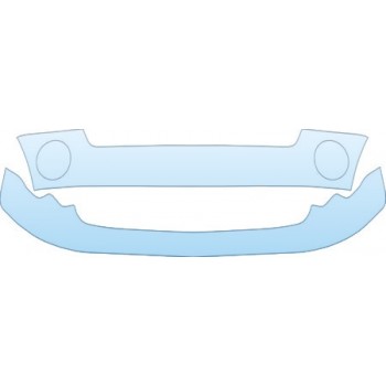 PAINT PROTECTION KIT - 2002 DODGE RAM BASE MODEL BUMPER KIT - PRECUT PPF CLEAR BRA WRAP