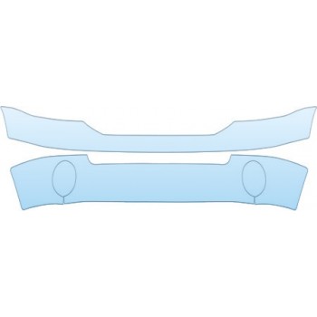 PAINT PROTECTION KIT - 2007 DODGE RAM SPORT 3500 CHROME BUMPER KIT - PRECUT PPF CLEAR BRA WRAP