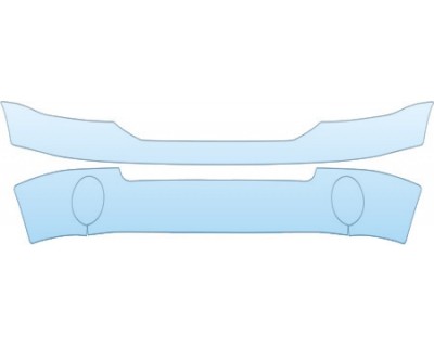 PAINT PROTECTION KIT - 2008 DODGE RAM SPORT 3500 CHROME BUMPER KIT - PRECUT PPF CLEAR BRA WRAP