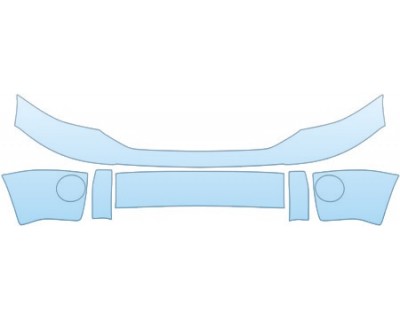 PAINT PROTECTION KIT - 2008 DODGE RAM SPORT 3500 PLASTIC BUMPER KIT - PRECUT PPF CLEAR BRA WRAP