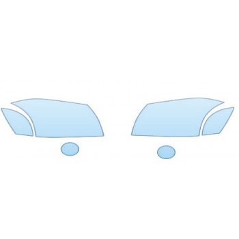 2007 DODGE MAGNUM RT  Headlights Fog Lights Kit - PRECUT PPF CLEAR BRA WRAP