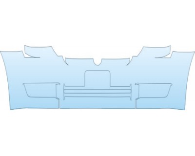 PAINT PROTECTION KIT - 2008 DODGE MAGNUM RT LOWER BUMPER WITH PLATE CUT OUT KIT - PRECUT PPF CLEAR BRA WRAP